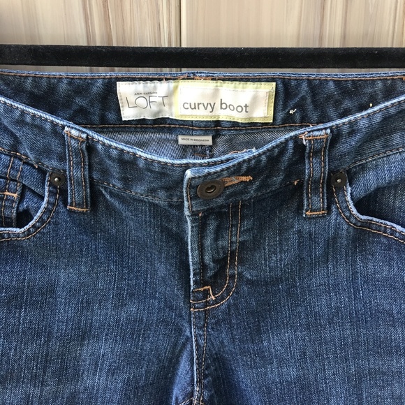 Curvy Boot Cut Jeans | Loft - Picture 2 of 3